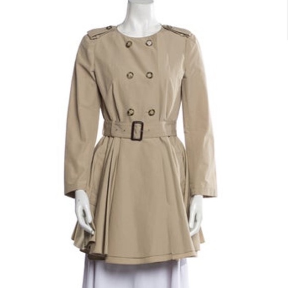 Prada belted trench coat with full skirt IT40 (US 2/4) - Picture 2 of 14